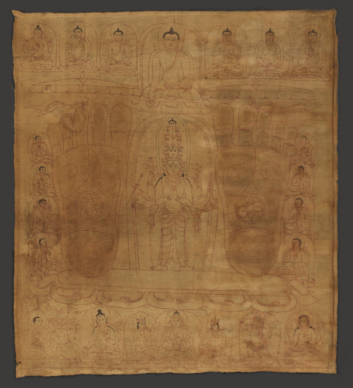 Kral Srongtsen Gampo Geleneğinde Bodhisattva Avalokiteshvara by Unbekannt Unbekannt