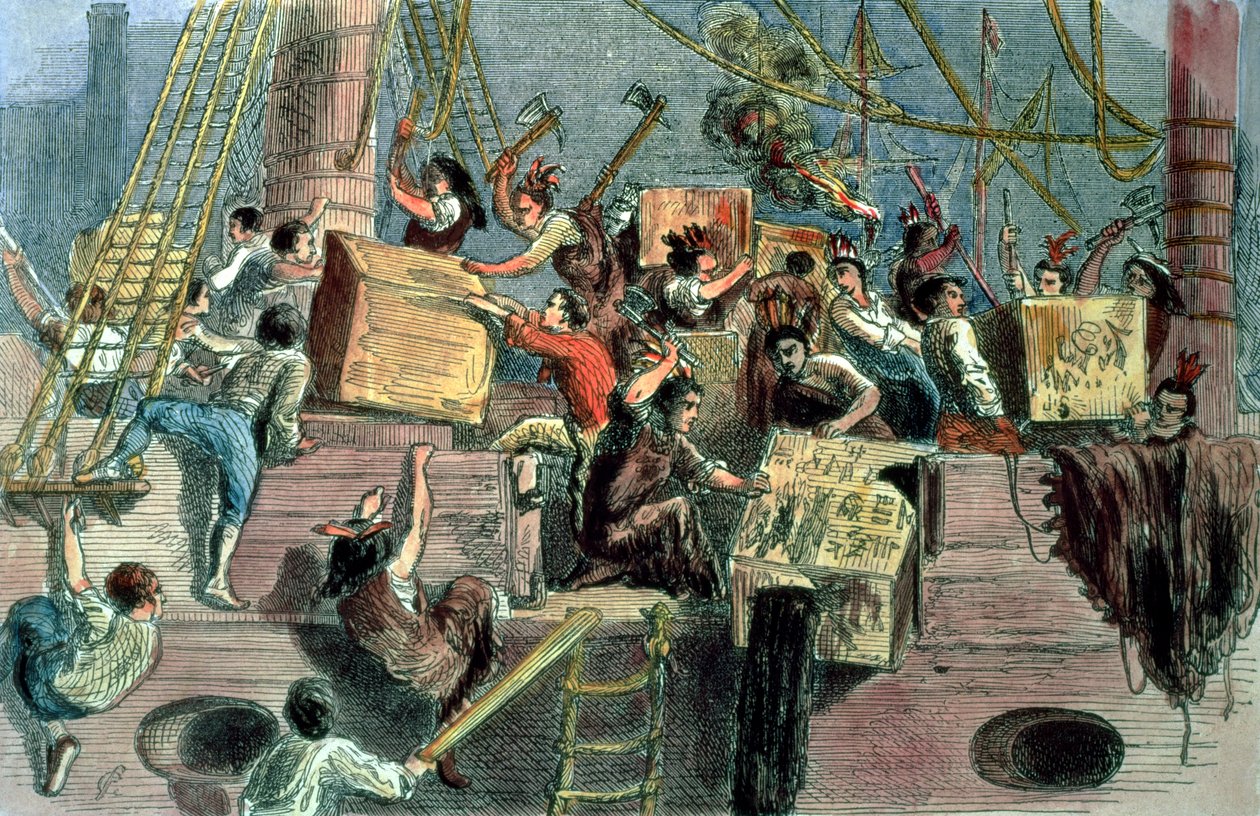 Boston Çay Partisi, 16 Aralık 1773 by Unbekannt Unbekannt