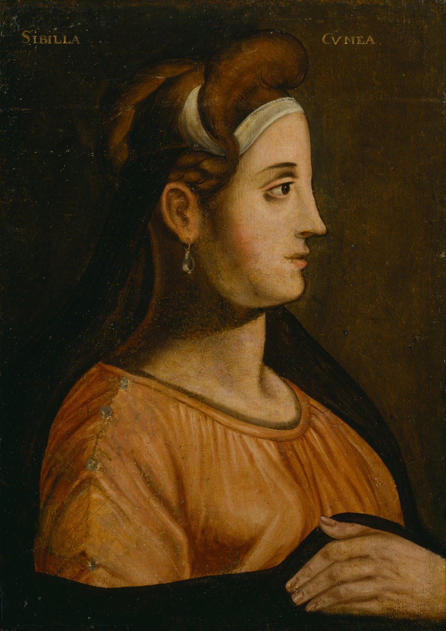 İngiliz Okulu - Cumaean Sibyl by Unbekannt Unbekannt