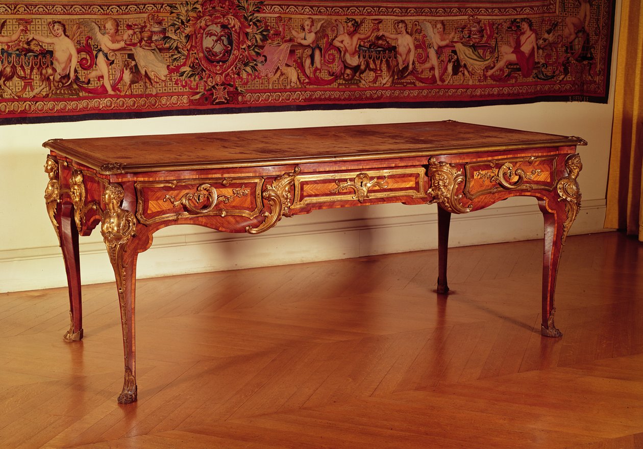 Bureau plat, Fransızca, Crescent, 1730 by Unbekannt Unbekannt