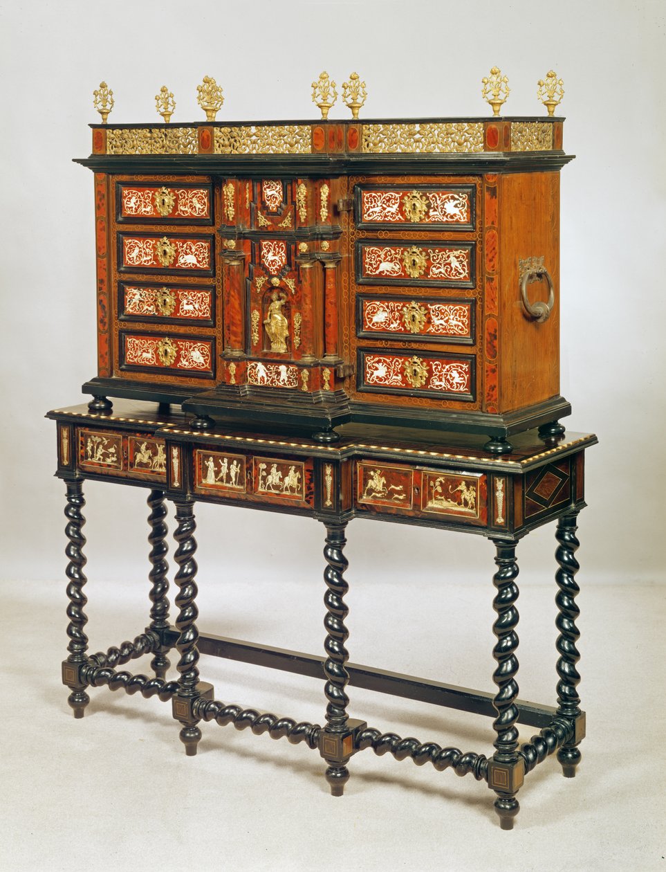 Stand üzerinde dolap, Chinoiserie, 18. yüzyıl ortası lake by Unbekannt Unbekannt
