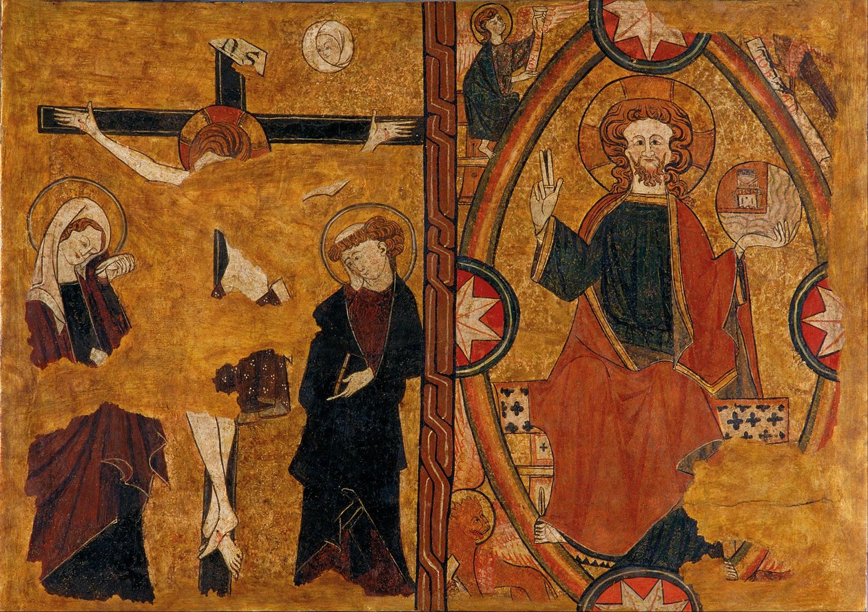 Majestelerinde Calvary ve İsa by Unbekannt Unbekannt
