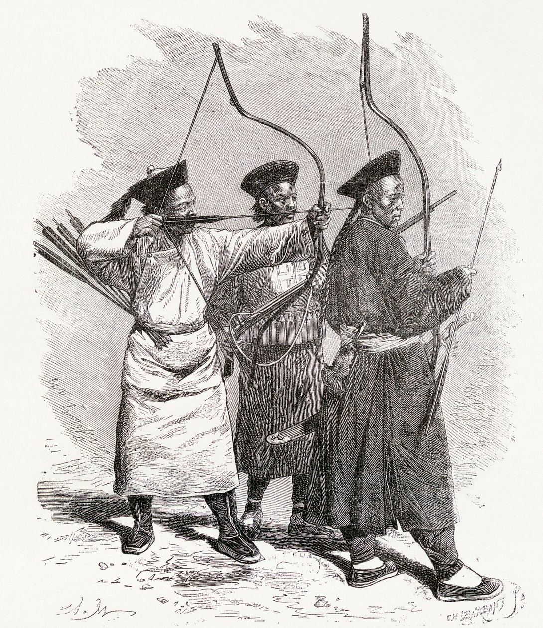 Çinli Okçular, 1878 by Unbekannt Unbekannt
