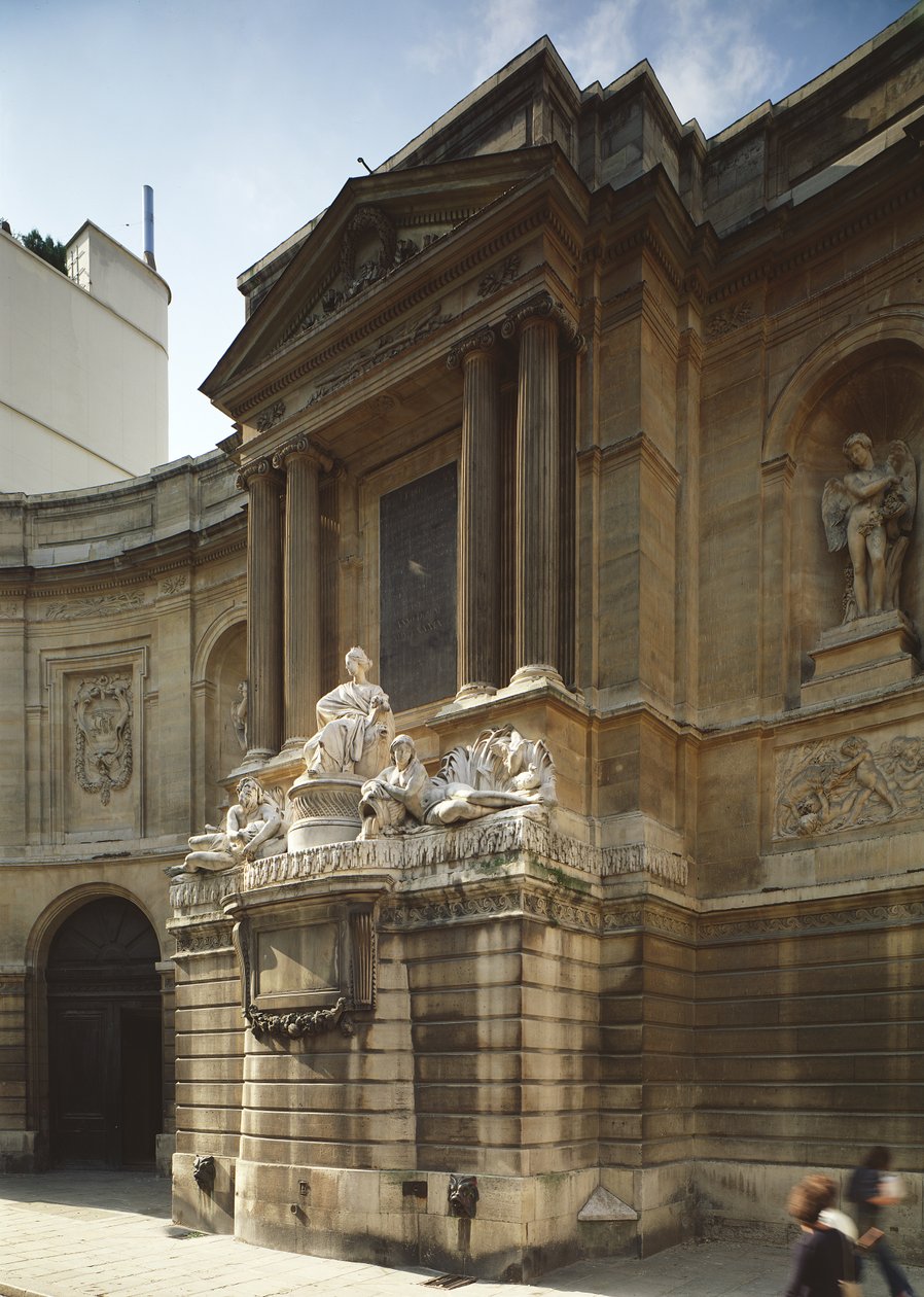 Fountain of Four Seasons, central part showing figures of the city of Paris, the Seine and the Marne, Rue de Grenelle, Paris  by Unbekannt Unbekannt