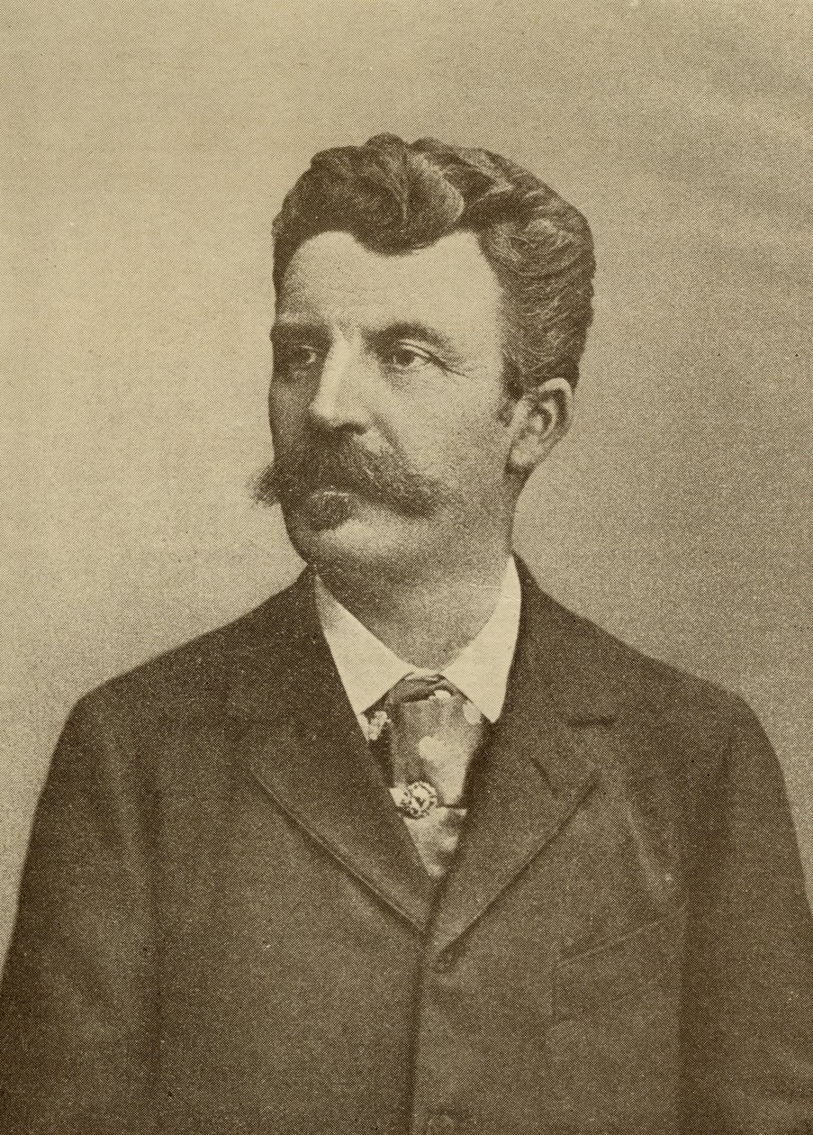 Guy de Maupassant (1850-93) by Unbekannt Unbekannt