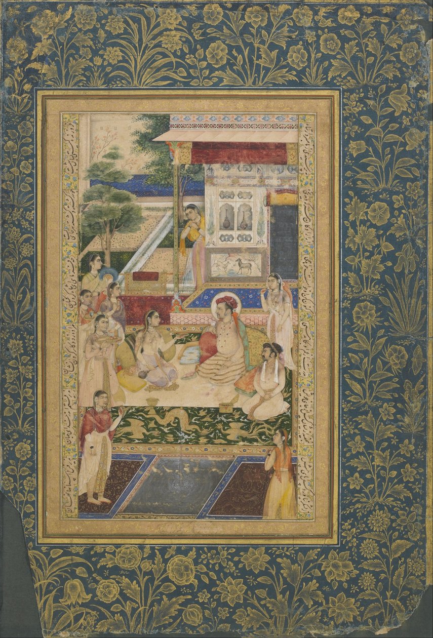 Jahangir ve Prens Khurram, Nur Jahan tarafından ziyafet verildi by Unbekannt Unbekannt