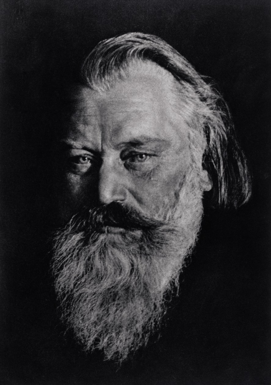Johannes Brahms (1833-97) by Unbekannt Unbekannt