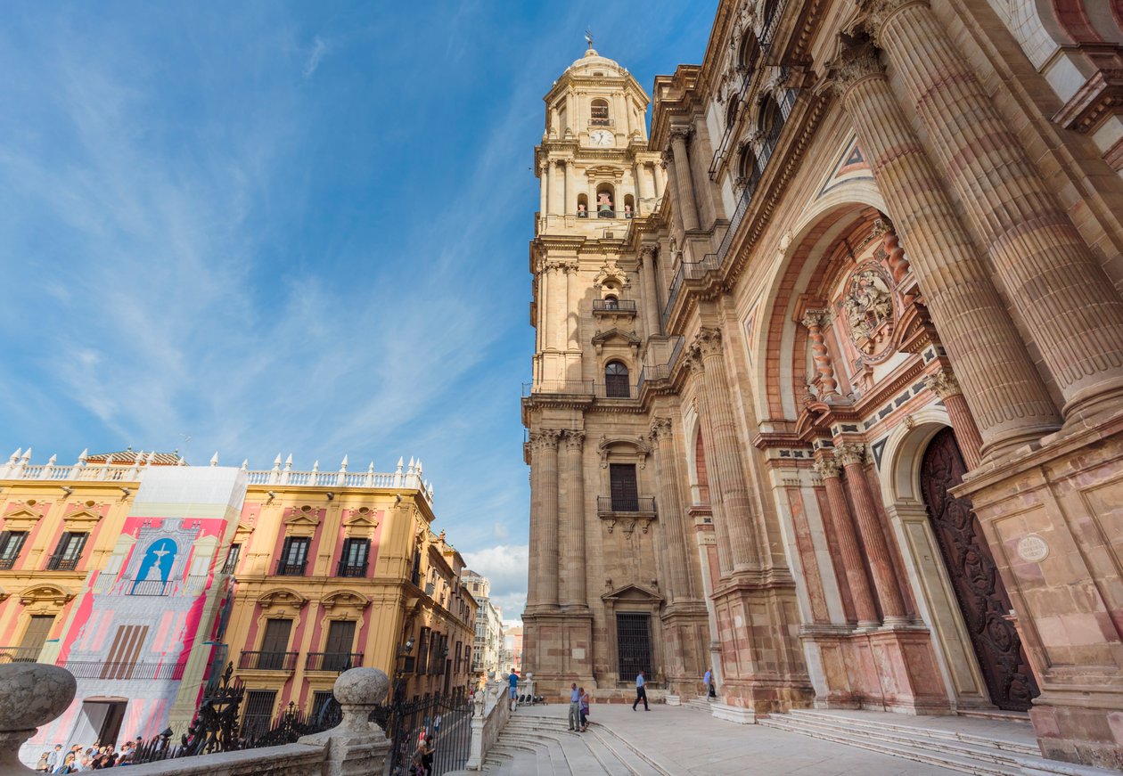 Malaga, Costa del Sol, İspanya. Katedral. by Unbekannt Unbekannt