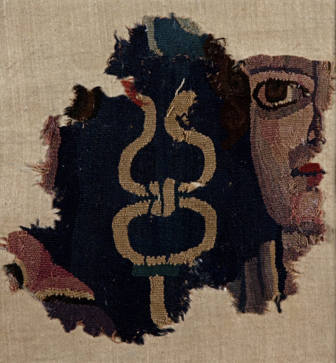 Bir caduceus ile erkek yüzü by Unbekannt Unbekannt
