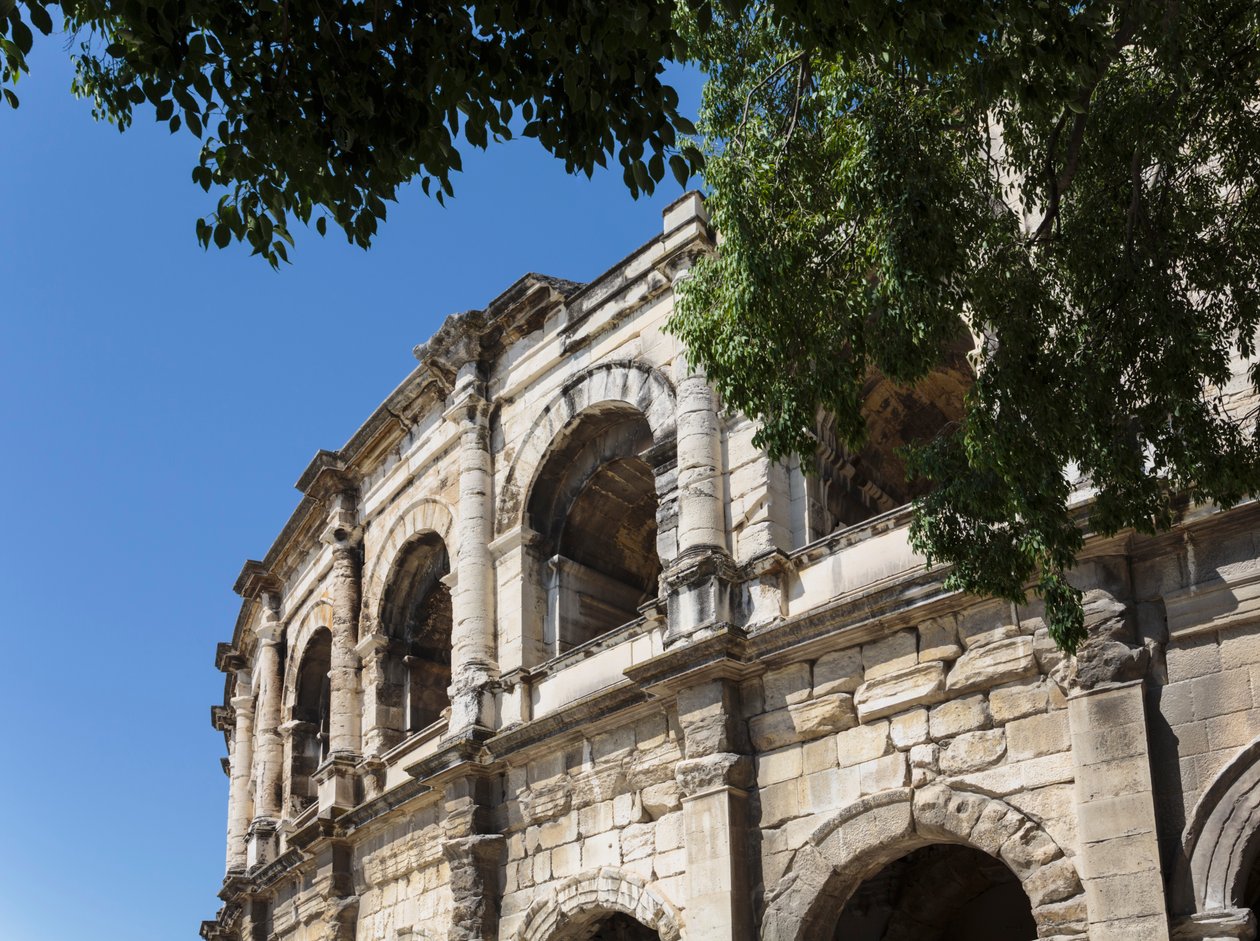 Nimes, Fransa Roma amfi tiyatrosu. by Unbekannt Unbekannt