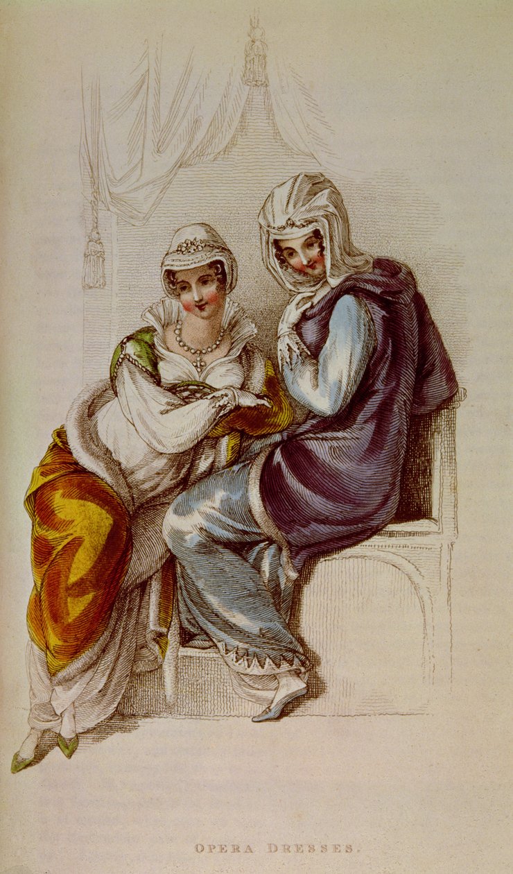 Opera dresses, Ackermann print, 1811 by Unbekannt Unbekannt