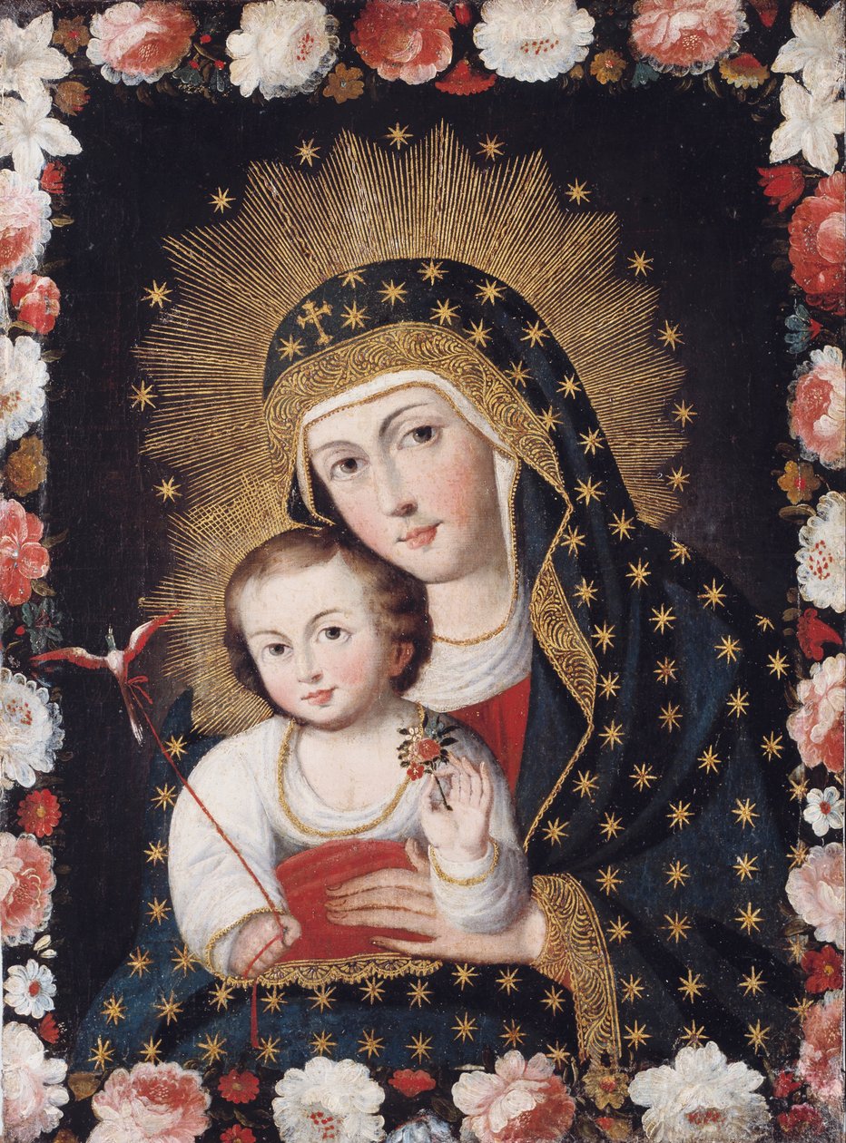 Peru - Madonna ve Kuşlu Çocuk by Unbekannt Unbekannt