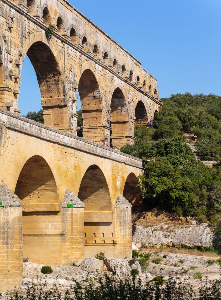 Pont du Gard, Roma su kemeri, Fransa. by Unbekannt Unbekannt