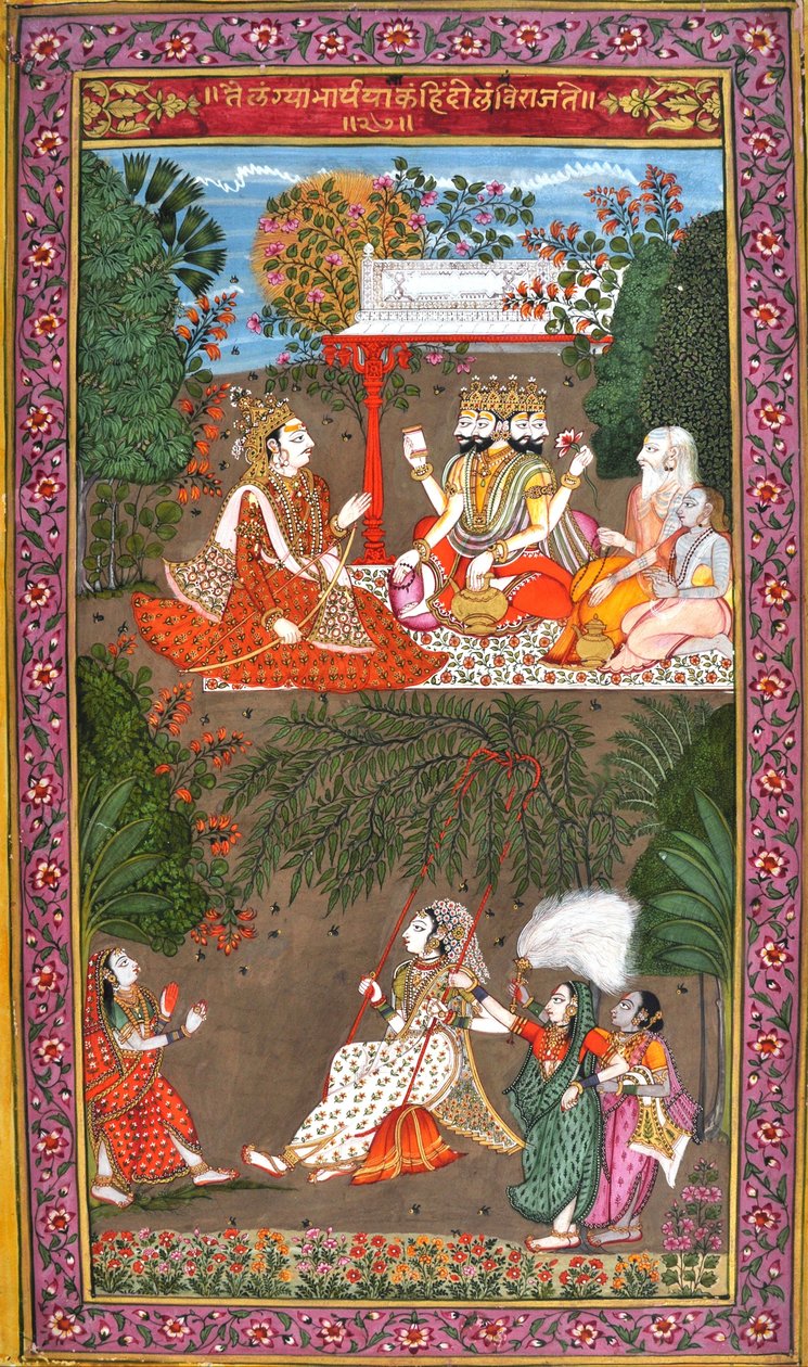 Ragini Telangi ile Raga Hindola, Hint klasik müzik moduna dayalı by Unbekannt Unbekannt