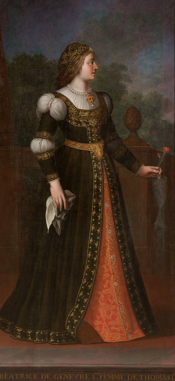 Tomaso I Cenevre eşi Beatrice portresi by Unbekannt Unbekannt