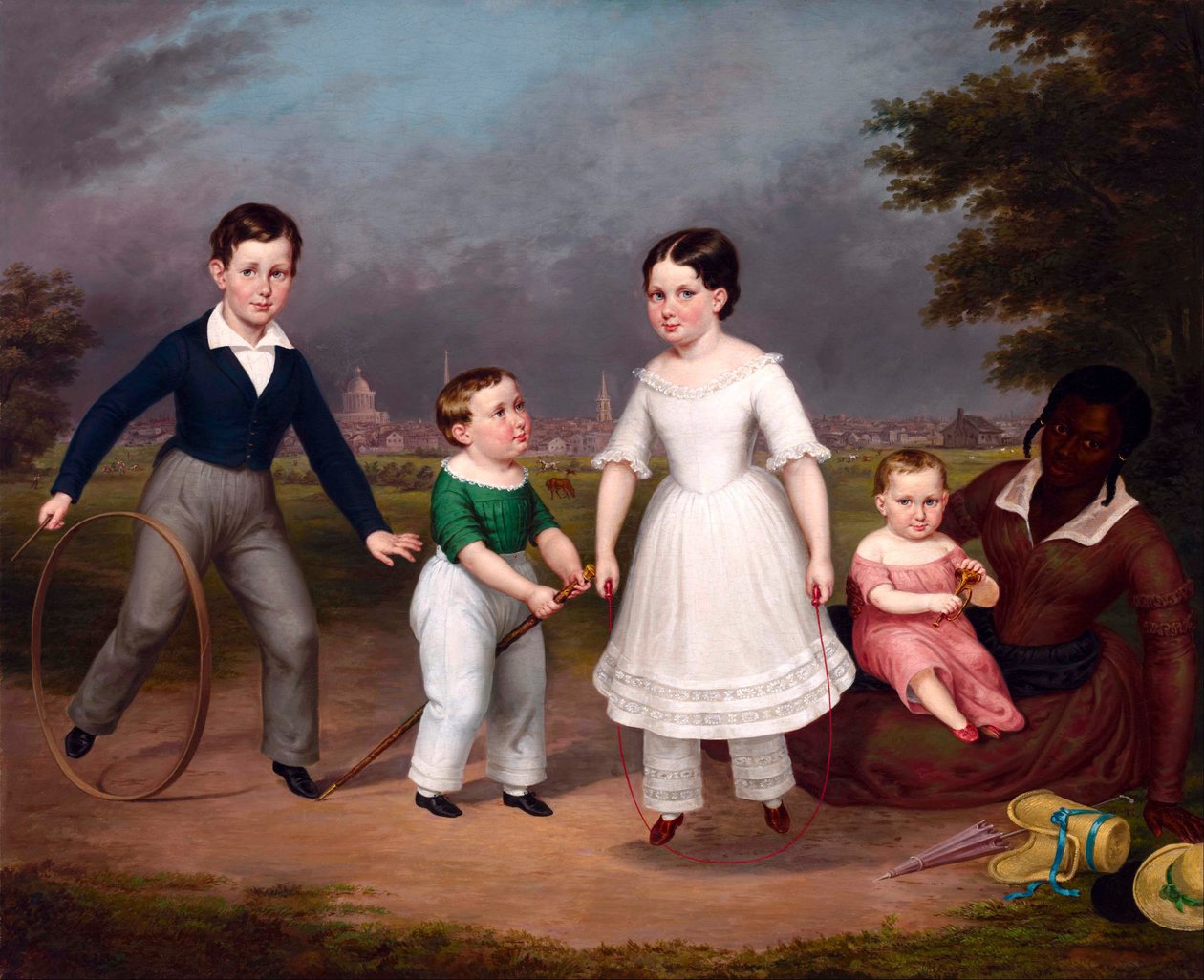 Robert, Calvin, Martha ve William Scott ve Mila by Unbekannt Unbekannt