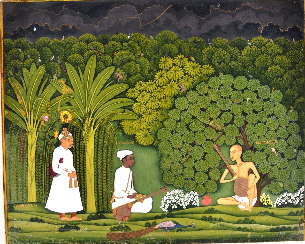 Swami Haridas, Tansen ve Ekber ile Vrindavan