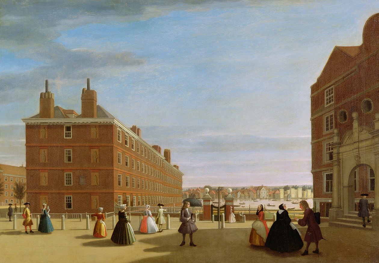 Kağıt Binalar, Inner Temple, Londra, c.1725 by Unbekannt Unbekannt