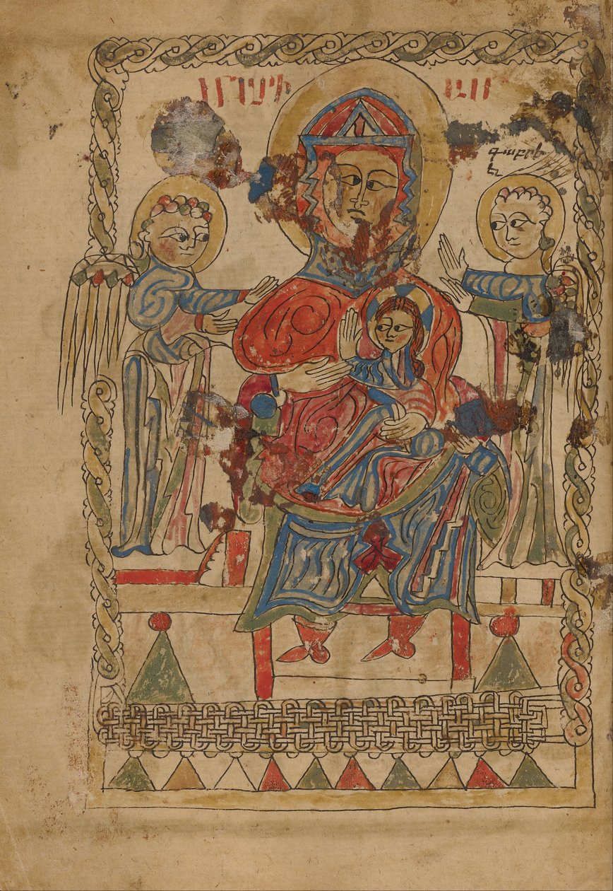Bakire ve Çocuk Enthroned by Unbekannt Unbekannt