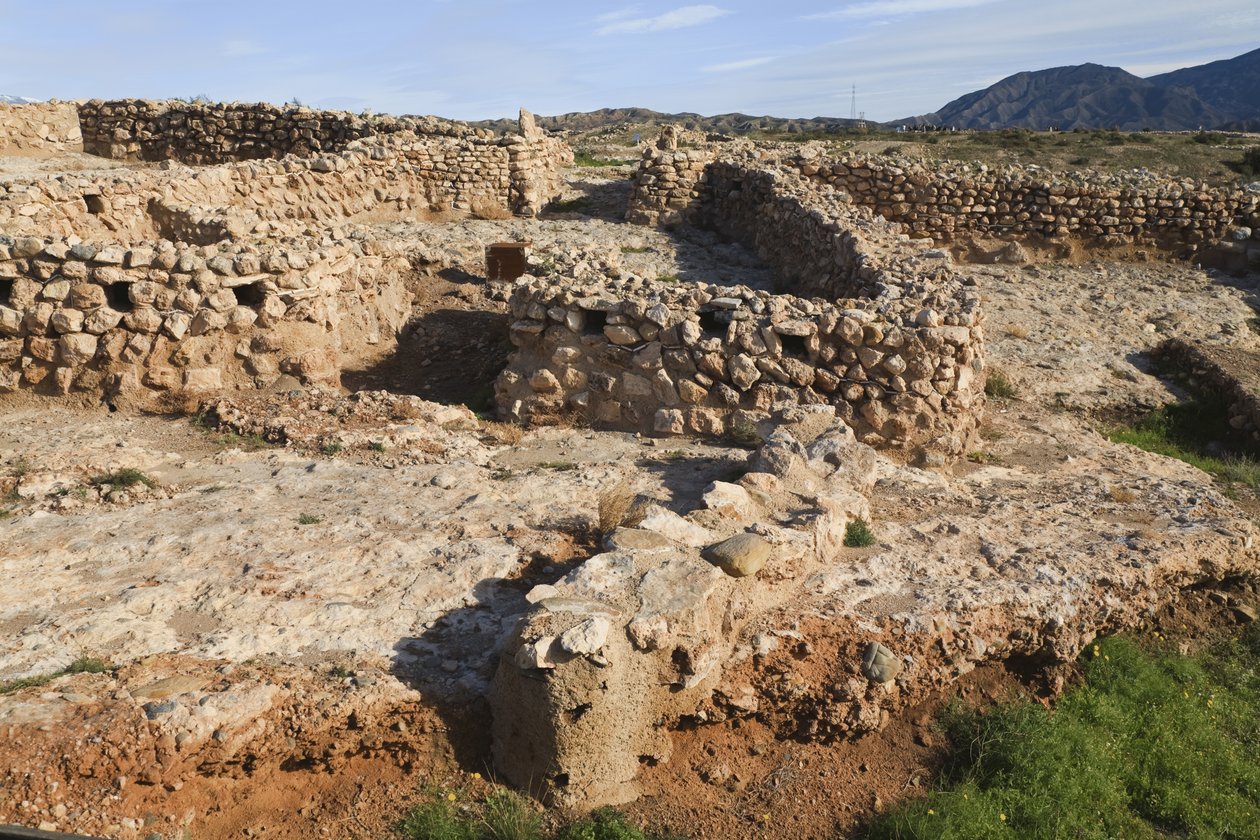 Kasabanın ana geçidi ve barbican, Santa Fe Mondujar yakınlarındaki Los Millares (ayrıca bkz. 329931) by Unbekannt Unbekannt