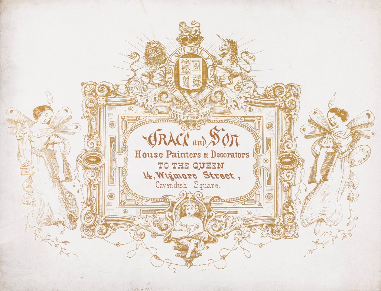 Ticari Kart, Frederick Crace ve Oğlu by Unbekannt Unbekannt