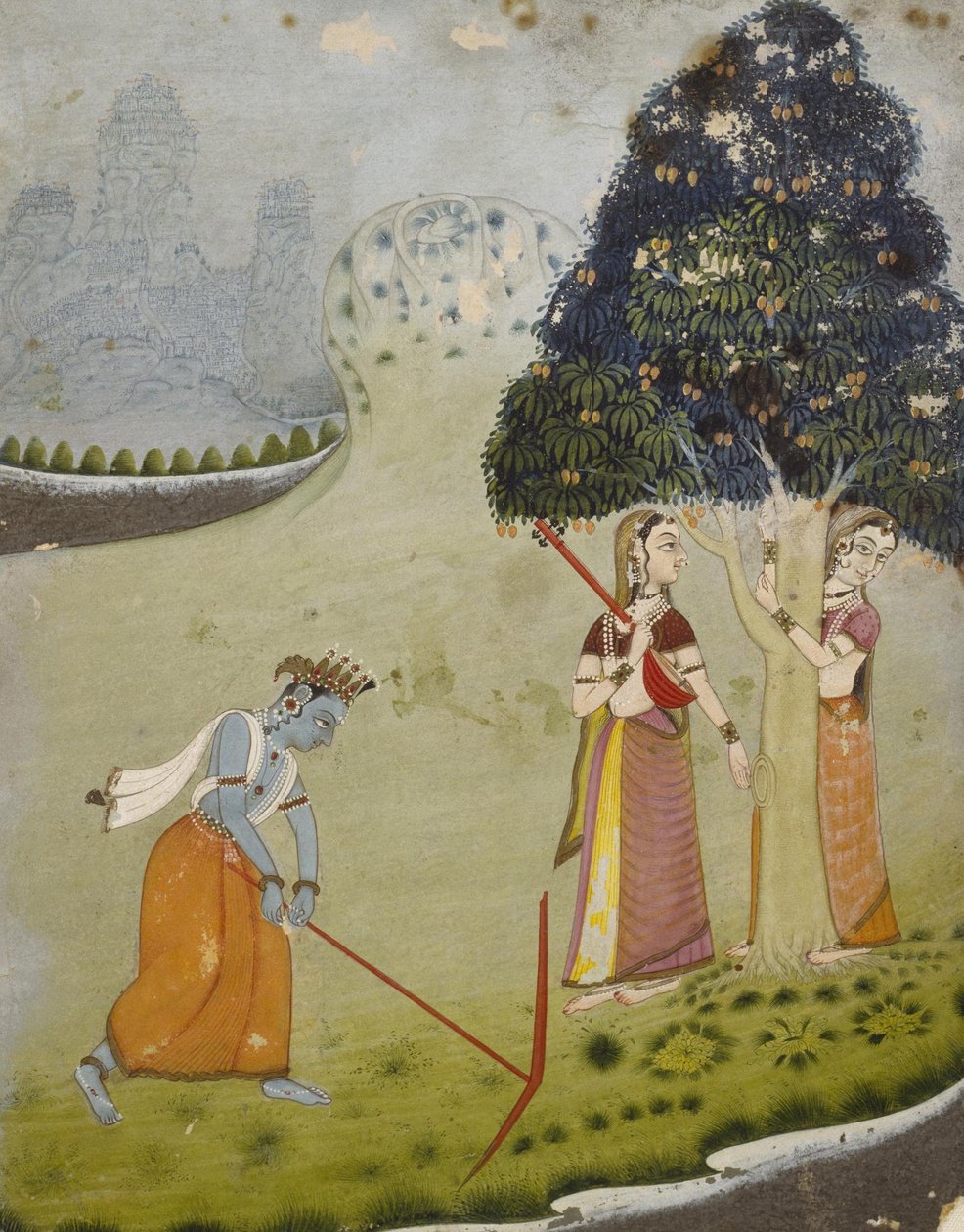 Bilinmeyen Hint - Balaram Krishna için Su Çekiyor by Unbekannt Unbekannt