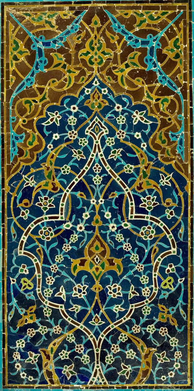 Bilinmeyen, İran - Mozaik Çini Panel by Unbekannt Unbekannt