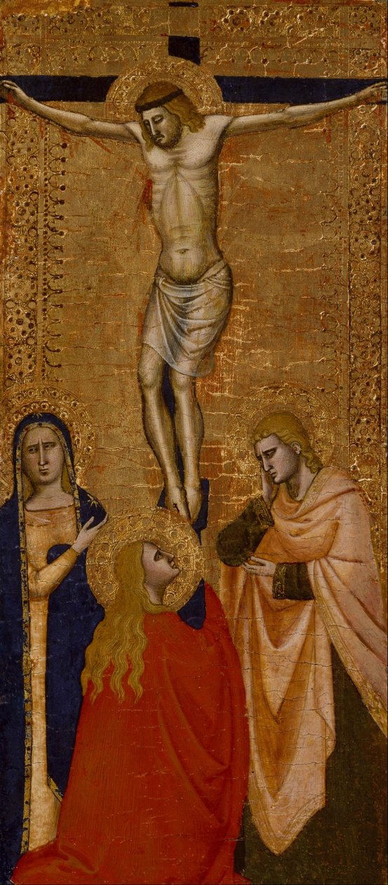 Bilinmeyen İtalyanca - Bakire, Aziz John ve Aziz Mary Magdalene ile Haç Üzerindeki İsa by Unbekannt Unbekannt