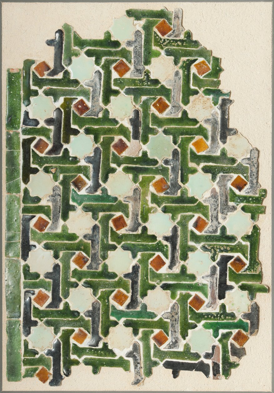 Bilinmeyen, İspanya, 14. Yüzyıl - Mozaik Çini Panel (1929293) by Unbekannt Unbekannt