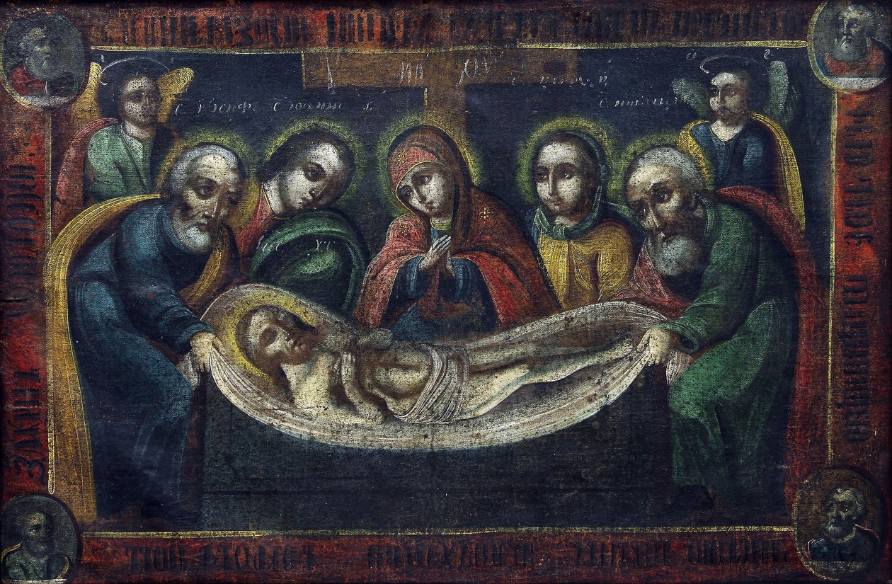 Bilinmeyen ressam - Tabutun üzerine uzanmak by Unbekannt Unbekannt