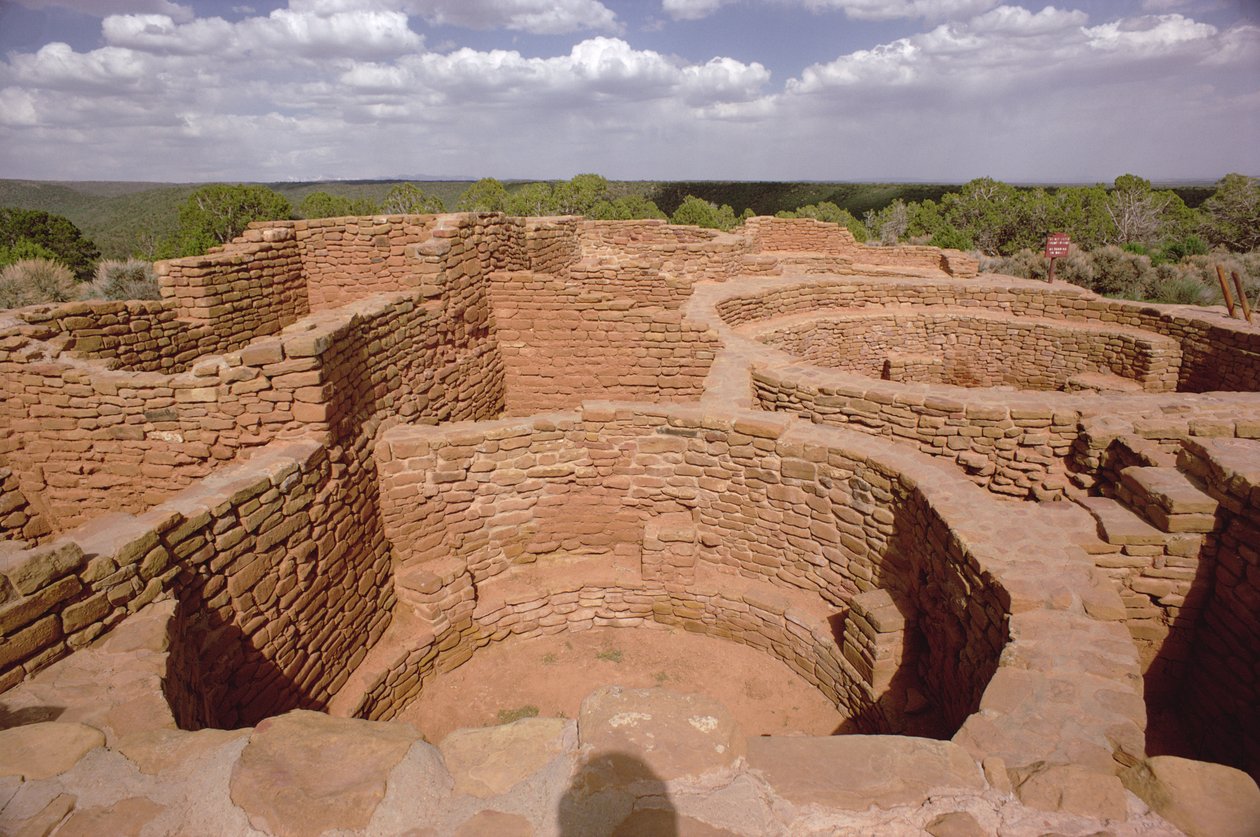 11.-14. yüzyılda inşa edilmiş Pueblo Indian Kivas