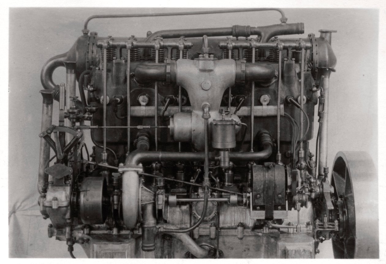 115 PS Daimler Zeppelin LZ 6 zeplin motoru, c1909-1910 1933 by Unbekannt