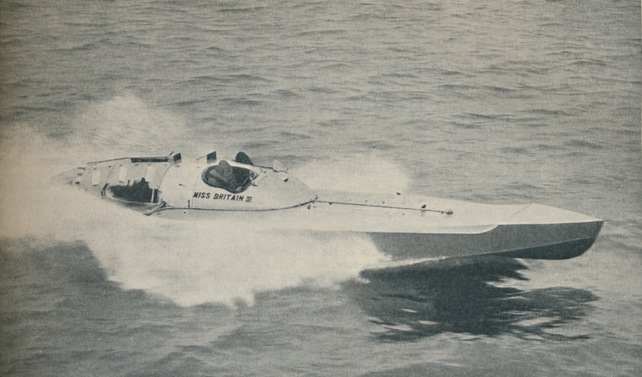 1936 dünyanın en hızlı tek motorlu teknesi Miss Britain III, 1936 by Unbekannt