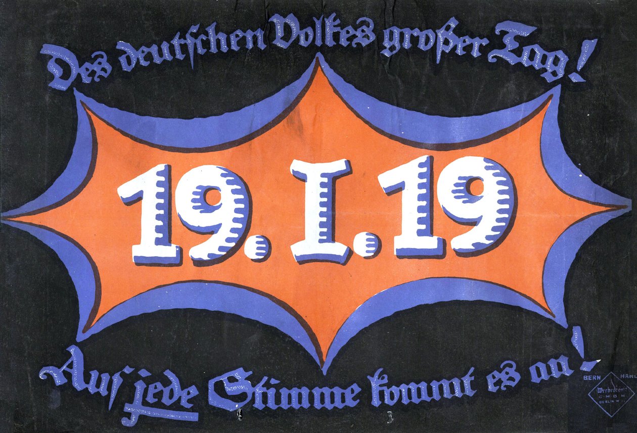 19 Ocak 1919. Alman federal seçimleri, 1919. by Unbekannt