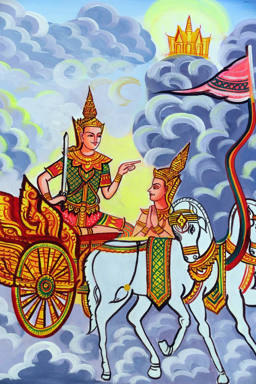 20151029, Vientiane, Laos : Wat Si Muang (Simuong) Budist tapınağı. Shakyamuni Buddha