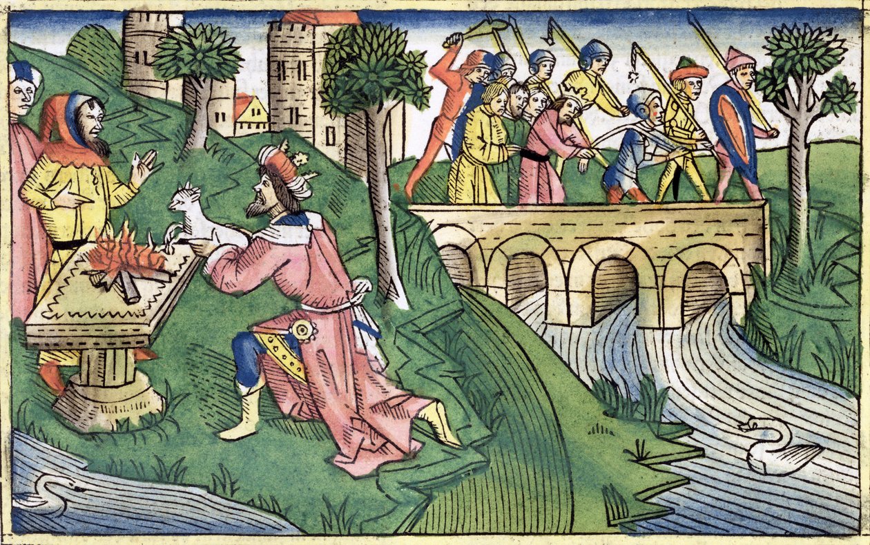 2.Krallar 16:9-16: Şam halkı esir alındı by Unbekannt