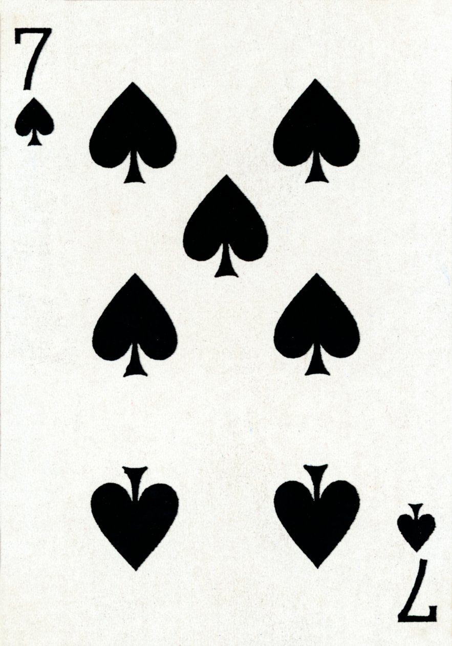 Goodall & Son Ltd. iskambil destesinden 7 of Spades, c1940 by Unbekannt