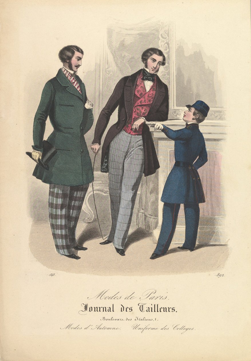 892, Modes de Paris, Journal des Tailleurs, 1848. by Unbekannt