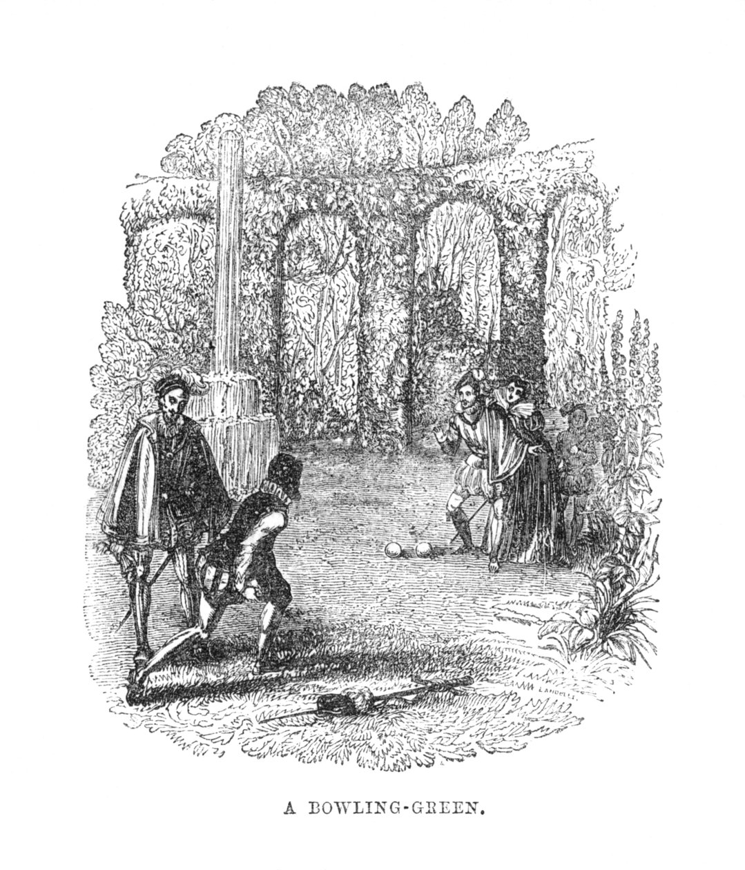 Bir Bowling-Yeşil, c1870 by Unbekannt