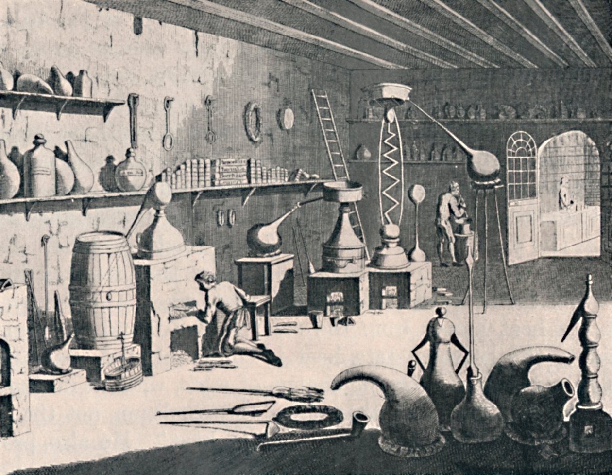 1747, 1747, 1904'te Bir Kimya Laboratuvarı by Unbekannt