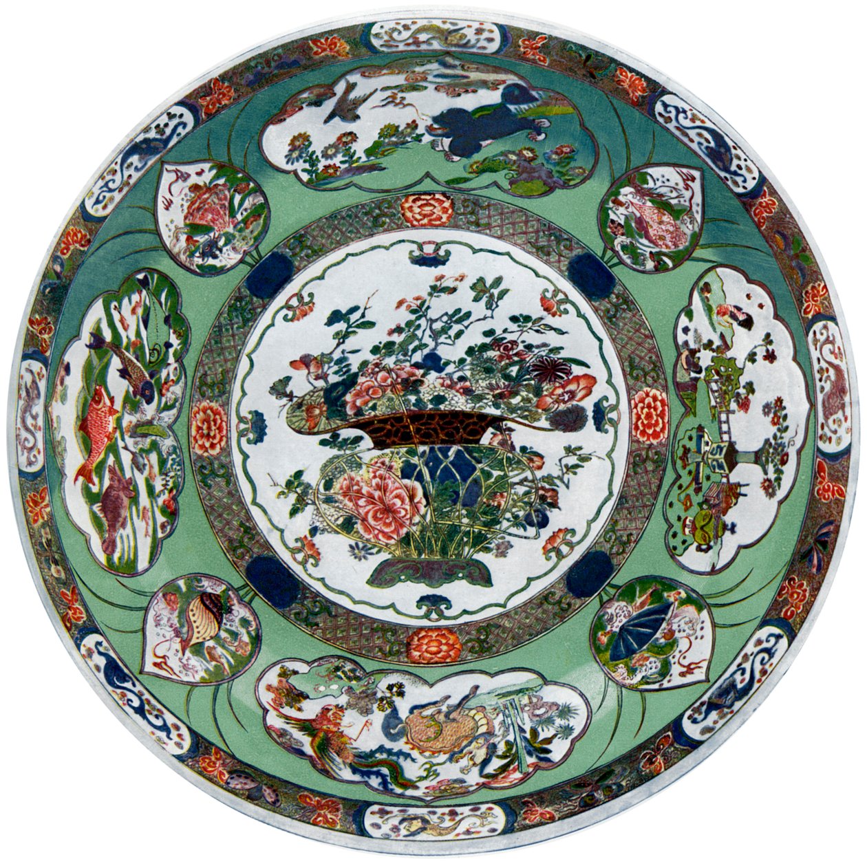 Kang-he dönemine ait bir Çin porselen tabak, 17. yüzyıl 1903 by Unbekannt