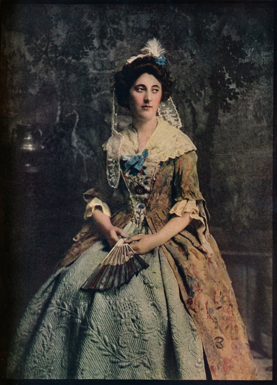 18. yüzyılın başlarına ait bir elbise, güzel bir kapitone kombinezon örneği, c1913 by Unbekannt