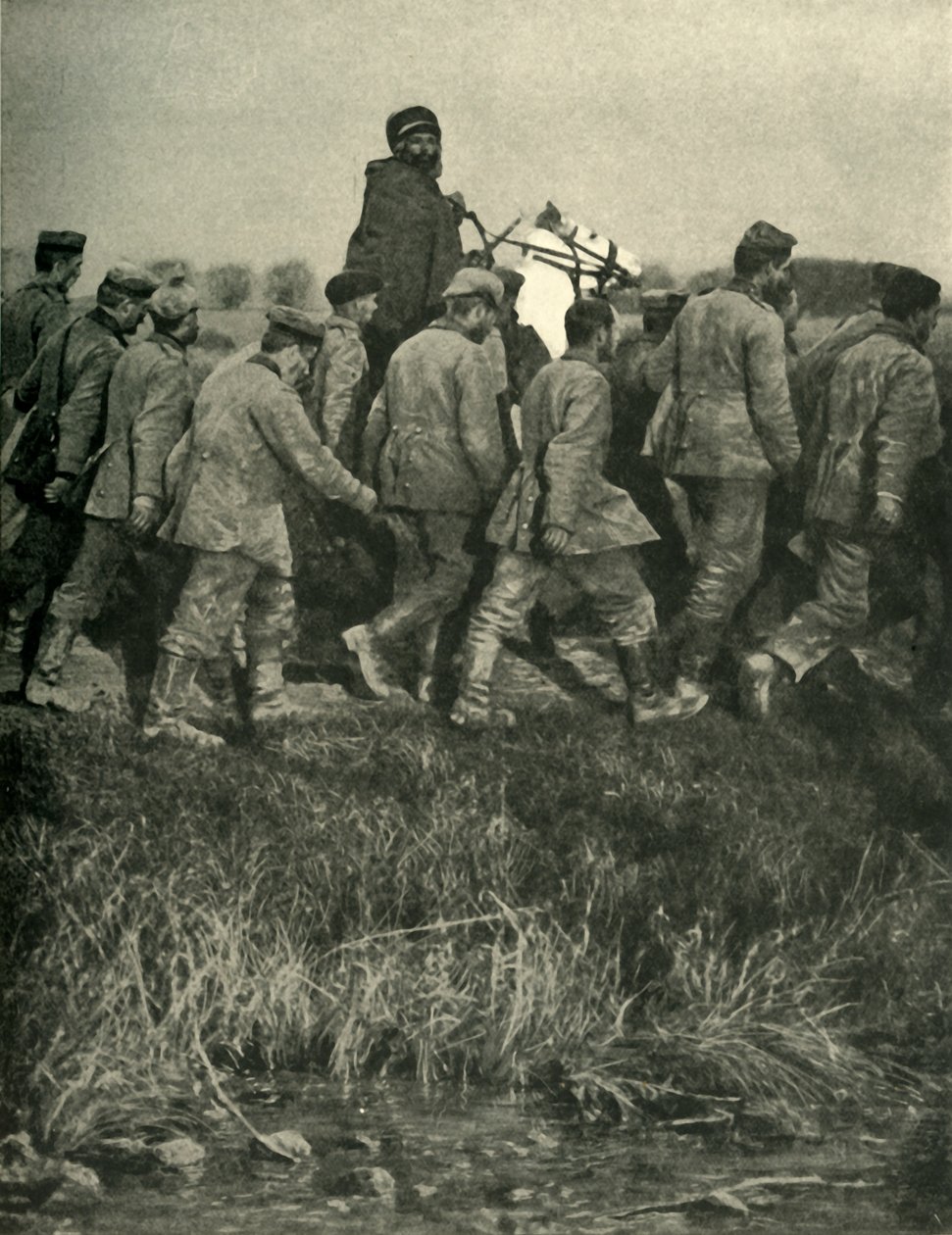 Tutsakları veya savaşları olan bir Fransız Kuzey Afrika askeri, Birinci Dünya Savaşı, 1914, c1920. by Unbekannt