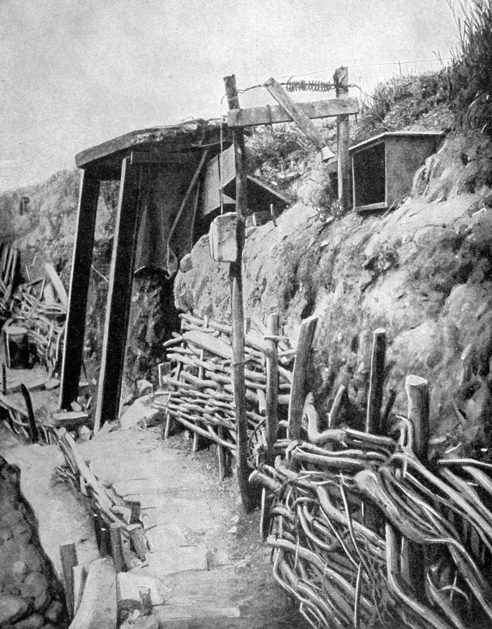 Bir Fransız siperi, I. Dünya Savaşı, 1915 by Unbekannt