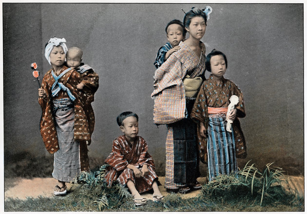 Bir Grup Çocuk, c1890 by Unbekannt