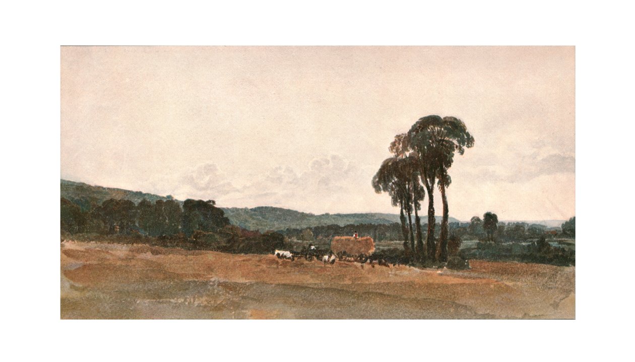 Bir Hasat Sahnesi - Bir Dış Mekan Eskizi, c1900. by Unbekannt