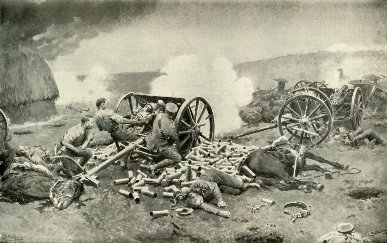 Compiègne Yakınlarındaki Kraliyet Atlı Topçu Birliğinin Kahramanca Tapusu, 1919. by Unbekannt