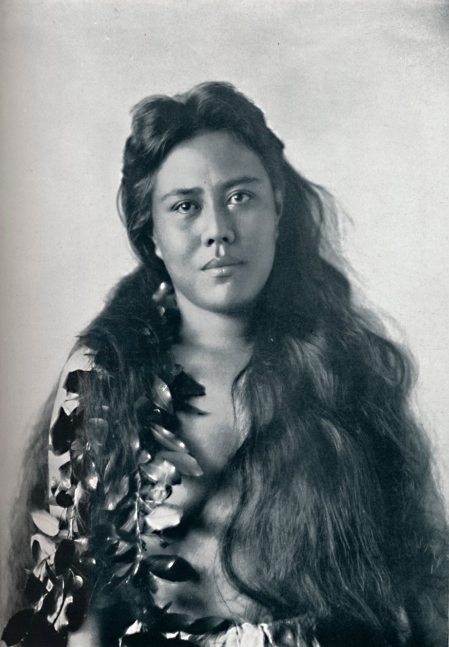Bir Hula dansçısı, Honolulu, Hawaii, 1902 by Unbekannt