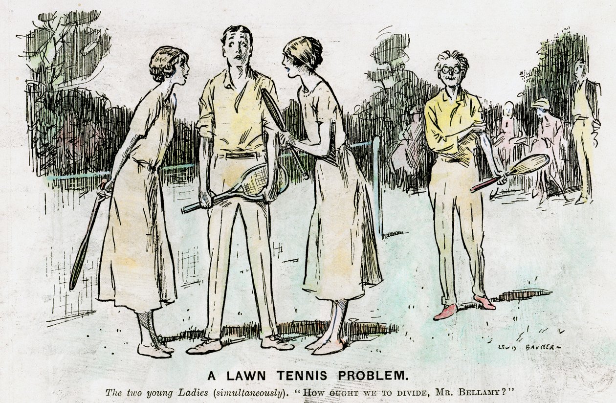 Bir Çim Tenisi Problemi, 1923 by Unbekannt