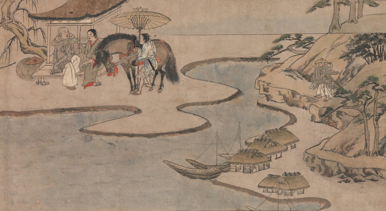 Bir Sonbahar Gecesi İçin Uzun Bir Öykü Aki no yo nagamonogatari, ca. 1400. by Unbekannt